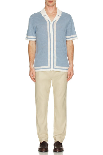 Linen Knit Camp Shirt