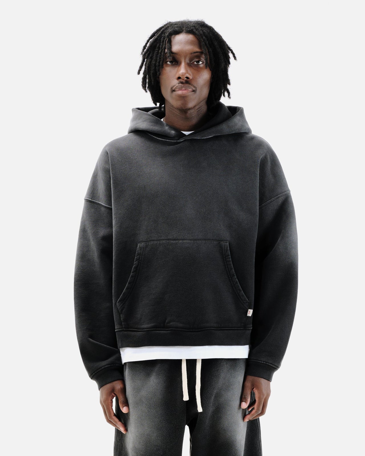 SUN FADE HOODIE - BLACK