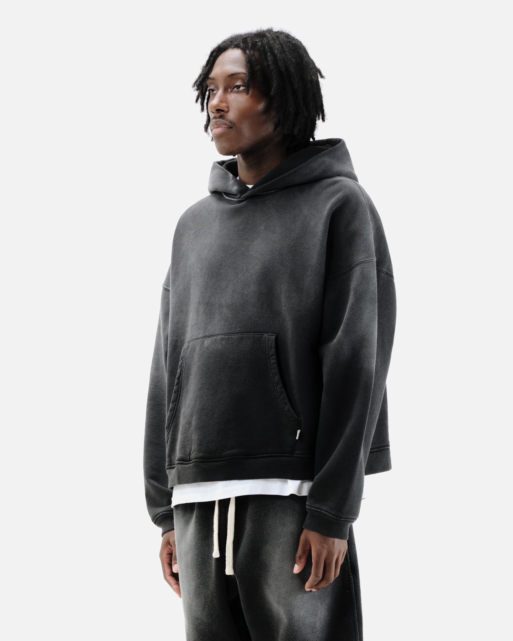 SUN FADE HOODIE - BLACK