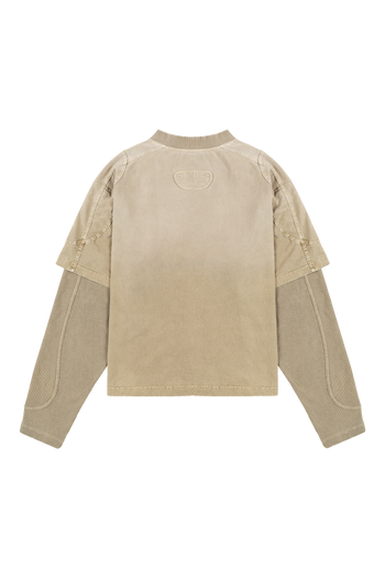 Sand Double Layered Long Sleeve