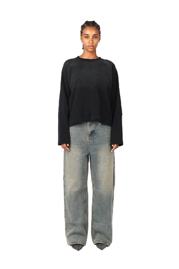 Black Waffle Longsleeve