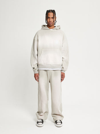 HOODIE WITH BACK POCKET - FADED CREAM