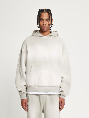 HOODIE WITH BACK POCKET - FADED CREAM