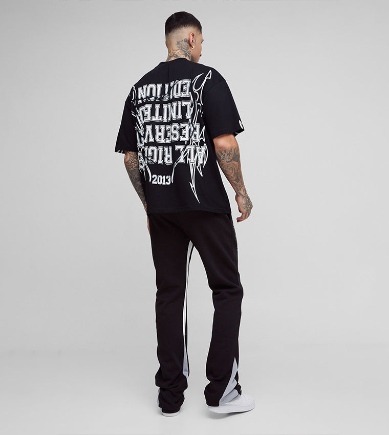 Tall Crew Neck MXII Large Scale Print Oversized T-Shirt