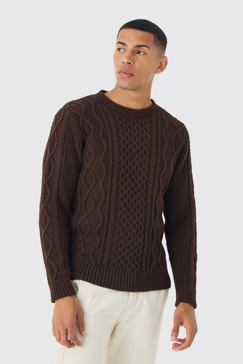 Regular Cable Knit Sweater
