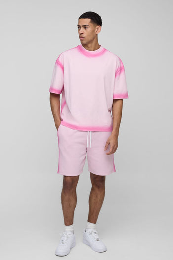 Oversized Boxy Washed Seam T-Shirt