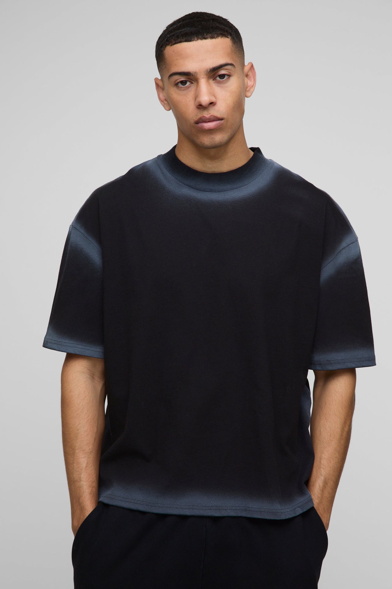 Oversized Boxy Washed Seam T-Shirt