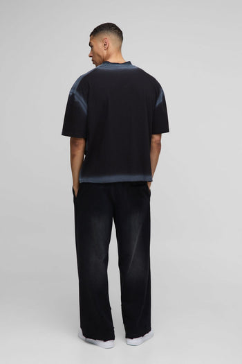 Oversized Boxy Washed Seam T-Shirt