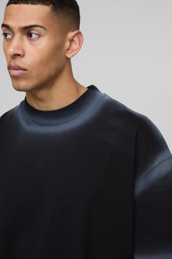 Oversized Boxy Washed Seam T-Shirt
