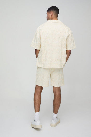 Oversized Twill Rope Applique Shirt