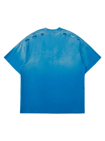 High Street Gradient Design Hole T-shirt - 2139