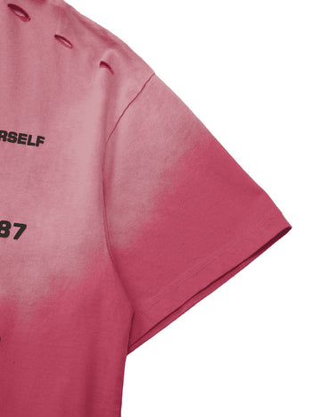 High Street Gradient Design Hole T-shirt - 2139