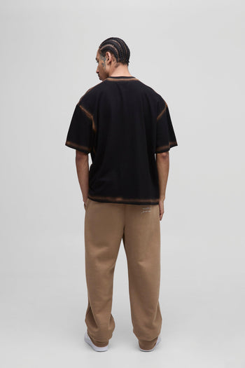 Oversized Boxy Spray Wash Seam T-Shirt