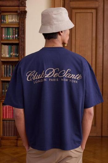 Oversized Boxy Club De Sante Graphic T Shirt