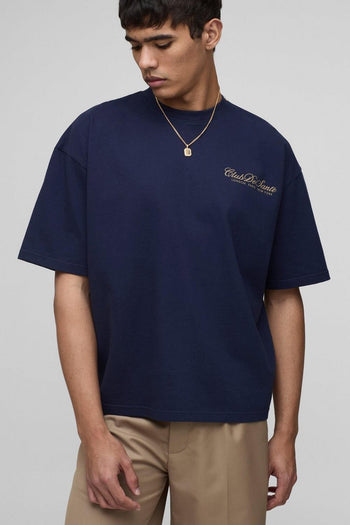 Oversized Boxy Club De Sante Graphic T Shirt